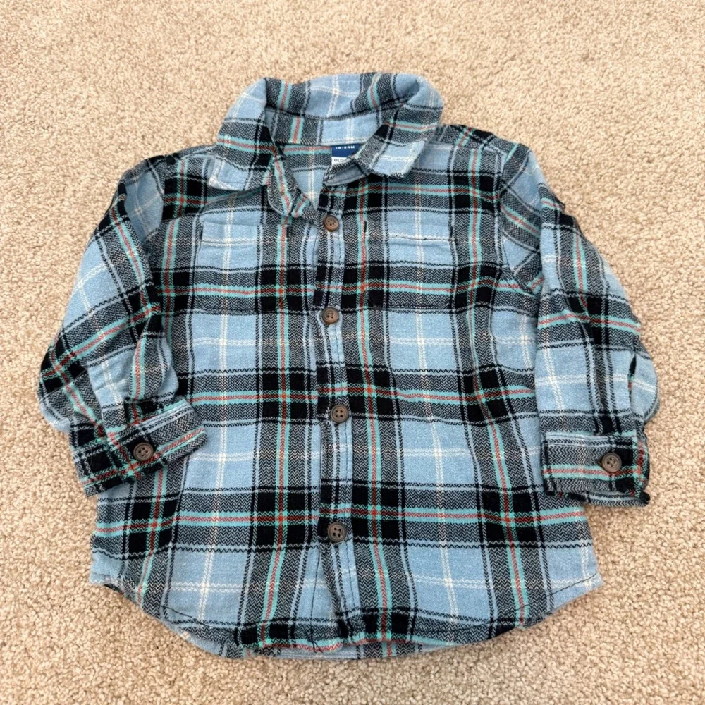 Clothing Bundle Toddler Boy 18M Blue Tan Black Green Plaid Vests Pants Fall
